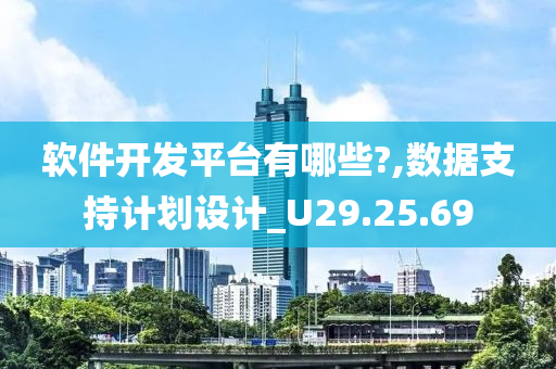 软件开发平台有哪些?,数据支持计划设计_U29.25.69