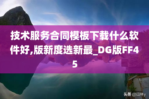 技术服务合同模板下载什么软件好,版新度选新最_DG版FF45