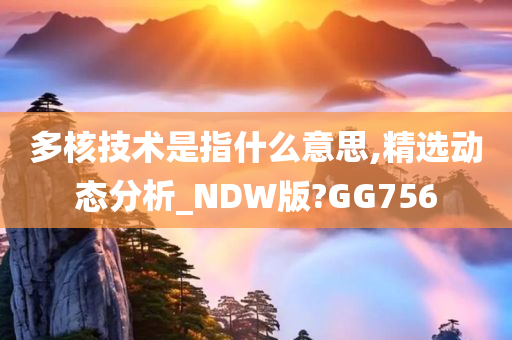 多核技术是指什么意思,精选动态分析_NDW版?GG756