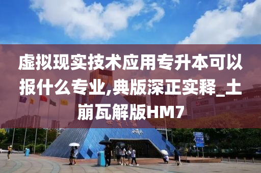 虚拟现实技术应用专升本可以报什么专业,典版深正实释_土崩瓦解版HM7