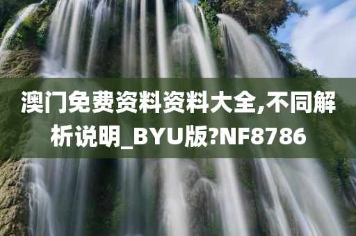 澳门免费资料资料大全,不同解析说明_BYU版?NF8786