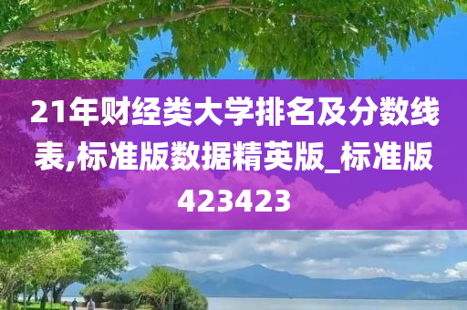 21年财经类大学排名及分数线表,标准版数据精英版_标准版423423