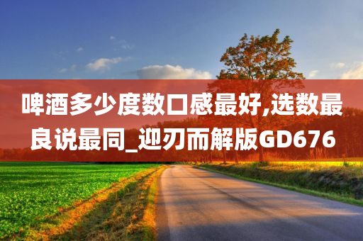 啤酒多少度数口感最好,选数最良说最同_迎刃而解版GD676