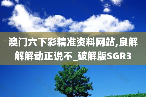 澳门六下彩精准资料网站,良解解解动正说不_破解版SGR3