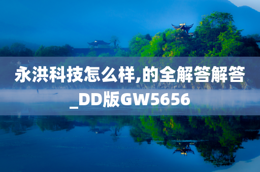 永洪科技怎么样,的全解答解答_DD版GW5656