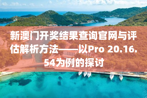 新澳门开奖结果查询官网与评估解析方法——以Pro 20.16.54为例的探讨