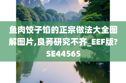 鱼肉饺子馅的正宗做法大全图解图片,良莠研究不齐_EEF版?SE44565