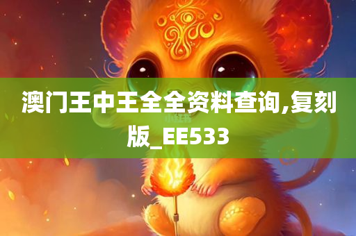 澳门王中王全全资料查询,复刻版_EE533