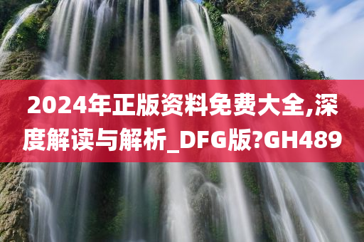 2024年正版资料免费大全,深度解读与解析_DFG版?GH489