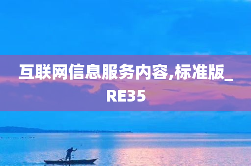 互联网信息服务内容,标准版_RE35