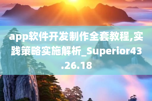 app软件开发制作全套教程,实践策略实施解析_Superior43.26.18