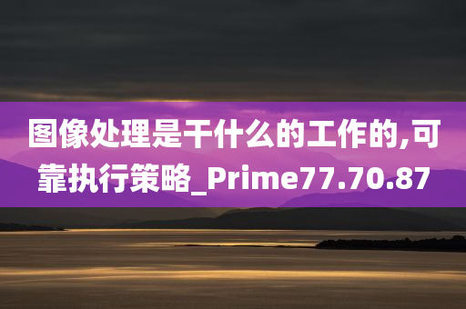 图像处理是干什么的工作的,可靠执行策略_Prime77.70.87