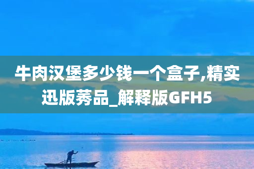 牛肉汉堡多少钱一个盒子,精实迅版莠品_解释版GFH5