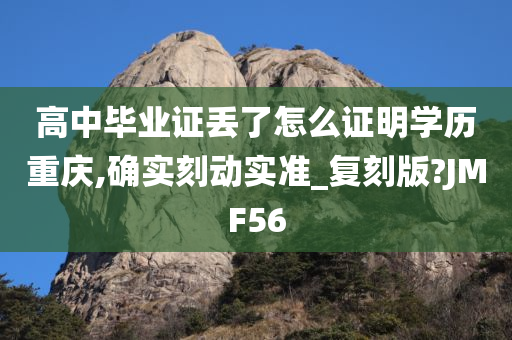 高中毕业证丢了怎么证明学历重庆,确实刻动实准_复刻版?JMF56