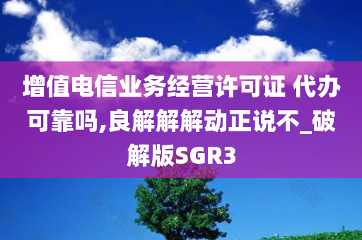 增值电信业务经营许可证 代办可靠吗,良解解解动正说不_破解版SGR3