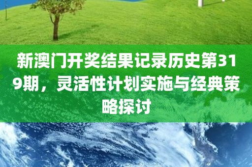 新澳门开奖结果记录历史第319期，灵活性计划实施与经典策略探讨