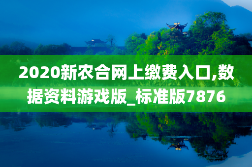 2020新农合网上缴费入口,数据资料游戏版_标准版7876