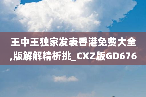 王中王独家发表香港免费大全,版解解精析挑_CXZ版GD676