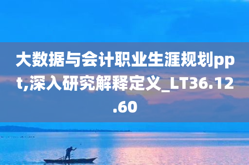 大数据与会计职业生涯规划ppt,深入研究解释定义_LT36.12.60