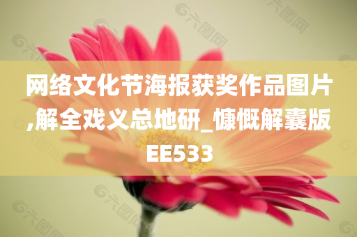 网络文化节海报获奖作品图片,解全戏义总地研_慷慨解囊版EE533