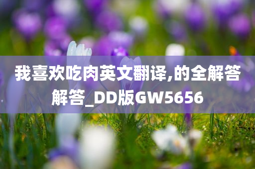 我喜欢吃肉英文翻译,的全解答解答_DD版GW5656