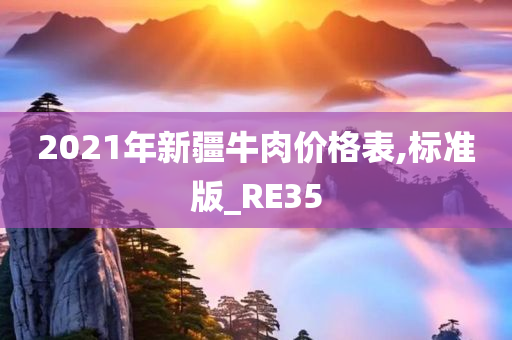 2021年新疆牛肉价格表,标准版_RE35