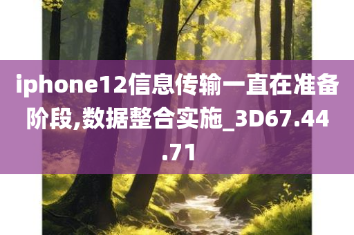 iphone12信息传输一直在准备阶段,数据整合实施_3D67.44.71