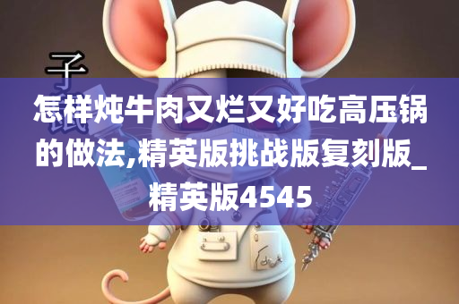 怎样炖牛肉又烂又好吃高压锅的做法,精英版挑战版复刻版_精英版4545