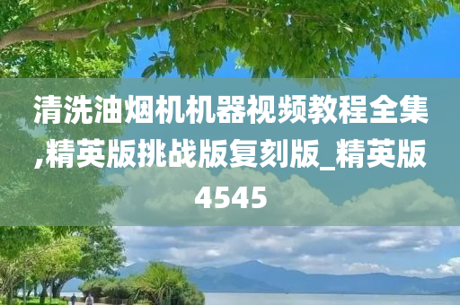 清洗油烟机机器视频教程全集,精英版挑战版复刻版_精英版4545