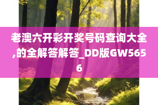 老澳六开彩开奖号码查询大全,的全解答解答_DD版GW5656