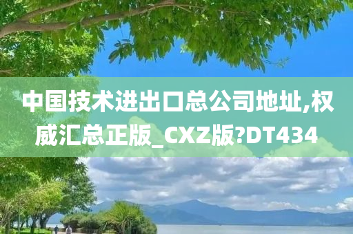 中国技术进出口总公司地址,权威汇总正版_CXZ版?DT434