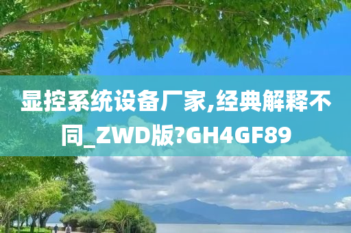 显控系统设备厂家,经典解释不同_ZWD版?GH4GF89