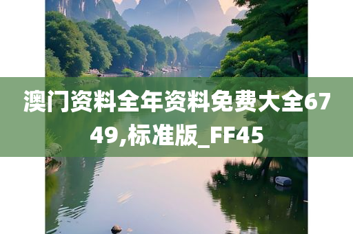 澳门资料全年资料免费大全6749,标准版_FF45