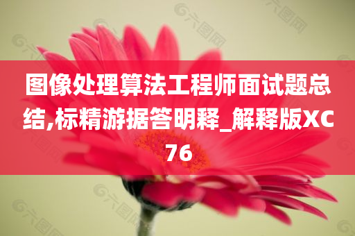 图像处理算法工程师面试题总结,标精游据答明释_解释版XC76