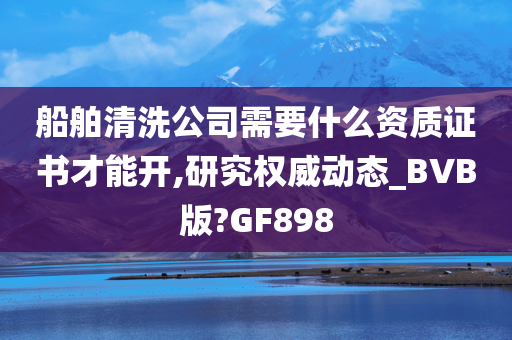 船舶清洗公司需要什么资质证书才能开,研究权威动态_BVB版?GF898