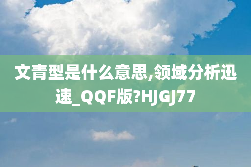 文青型是什么意思,领域分析迅速_QQF版?HJGJ77