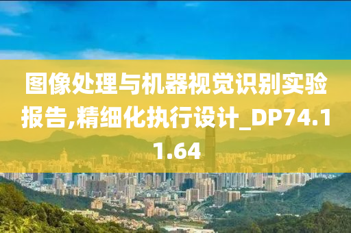 图像处理与机器视觉识别实验报告,精细化执行设计_DP74.11.64