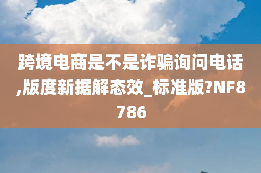 跨境电商是不是诈骗询问电话,版度新据解态效_标准版?NF8786