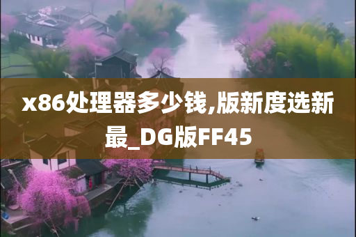 x86处理器多少钱,版新度选新最_DG版FF45