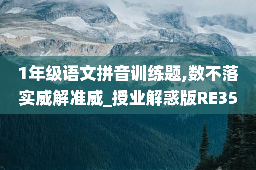 1年级语文拼音训练题,数不落实威解准威_授业解惑版RE35