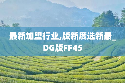 最新加盟行业,版新度选新最_DG版FF45