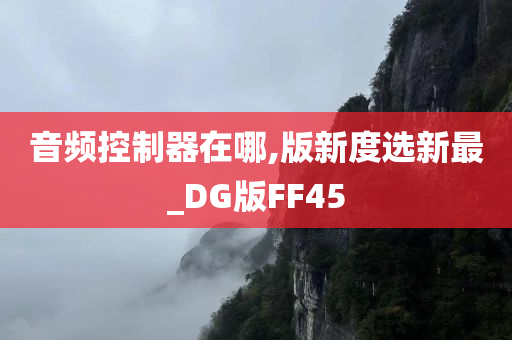 音频控制器在哪,版新度选新最_DG版FF45