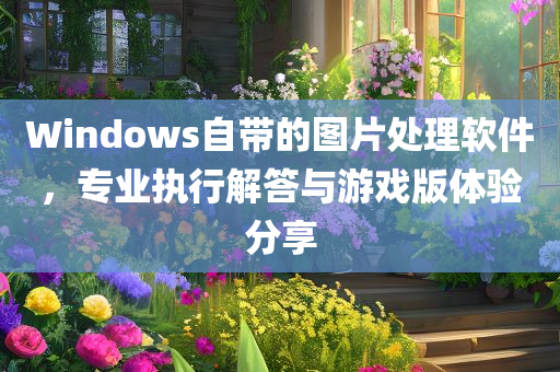 Windows自带的图片处理软件，专业执行解答与游戏版体验分享