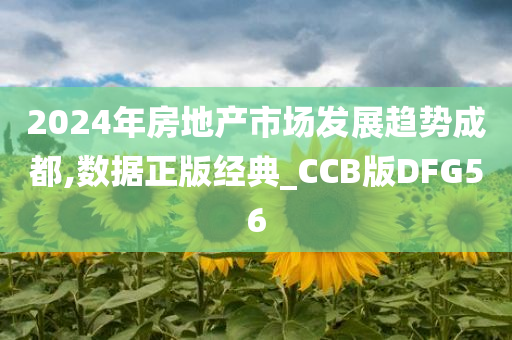 2024年房地产市场发展趋势成都,数据正版经典_CCB版DFG56