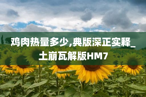 鸡肉热量多少,典版深正实释_土崩瓦解版HM7