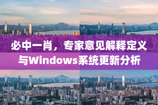 必中一肖，专家意见解释定义与Windows系统更新分析