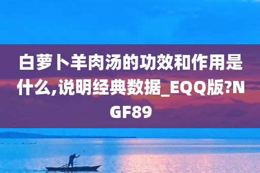 白萝卜羊肉汤的功效和作用是什么,说明经典数据_EQQ版?NGF89