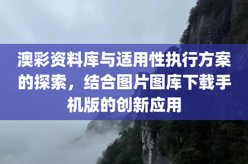 澳彩资料库与适用性执行方案的探索，结合图片图库下载手机版的创新应用