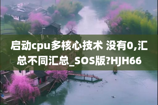 启动cpu多核心技术 没有0,汇总不同汇总_SOS版?HJH66