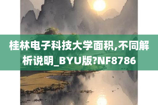 桂林电子科技大学面积,不同解析说明_BYU版?NF8786